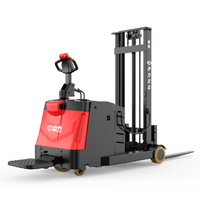 Gerbeur électrique compact EP 2T avec commande à la poste, mât bi-étages, batterie plomb-acide, palans électriques OEM, plateforme élévatrice, chariot élévateur