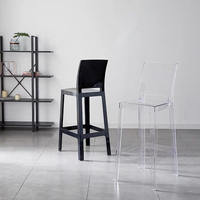 Moderner Langlebiger Leichter Verstellbarer Drehbarer Kunststoff-Barhocker mit Rückenlehne für Außenbereich, Zuhause, Apartment, Bar, Küche, Café, Wohnzimmer