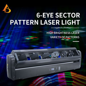 Luce Laser a 6 Occhi con Animazione Completa per Spettacoli Feste e Discoteche Testa Mobile Laser RGB a 6 Occhi - Product Image 2
