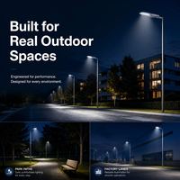 Lampadaire LED extérieur SMD étanche IP66 pour routes principales, 50W, 100W, 150W, 200W, avec photocellule, vente en gros
