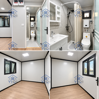 Maison préfabriquée portable de 10 pieds avec aménagement de chambre, cuisine et salle de bain
