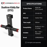 Colonne de direction pour trottinette électrique Carbonrevo, tige pliable en fibre de carbone, résistance supérieure, compatible, résistant à la corrosion