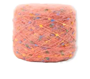 Wholesale mixed color Fancy Mohair Crochet Yarn Mohair Acrylic Blended Hand Knitting Yarn For Crochet