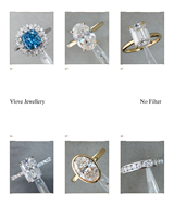 Anillo de Diamante Azul Ovalado Cultivado en Laboratorio, Oro de 14K, Piedras Laterales Marquise, Anillo de Compromiso Solitario, Joyería Fina Personalizada para Mujer