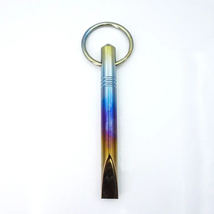 Multiherramienta de bolsillo para equipo al aire libre, barra de supervivencia EDC de titanio, con punta de titanio, para acampar y senderismo - Product Image 1