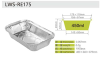Moule à pain 1Lb 450Ml plat en aluminium jetable fabricant de plateaux de récipient alimentaire à emporter