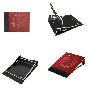 Rampe de skateboard en bois Yes4All, pliable, équipement d'entraînement pour sauts et obstacles - Product Image 1