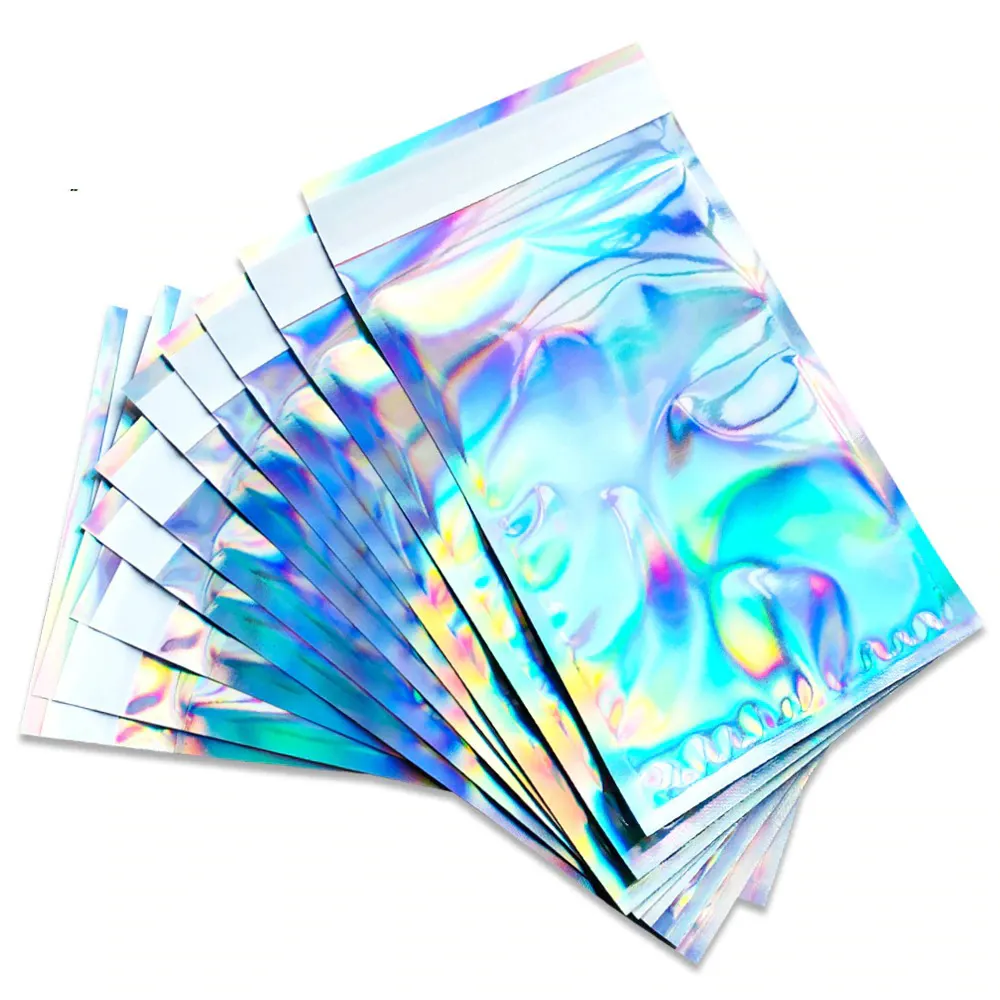 Цветные алюминиевые конверты для отправки пузырьков с принтом/металлические конверты из пузырьков