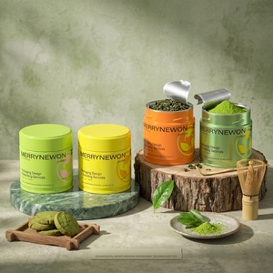 Boîte en métal pour matcha en gros, 30g, finition mate, avec impression directe du logo pour marque de thé premium - Product Image 1