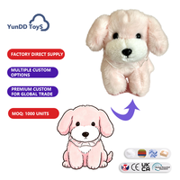 Porte-clés en peluche adorable en forme de chiot, design personnalisé, pendentif animal en peluche pour accessoire de sac