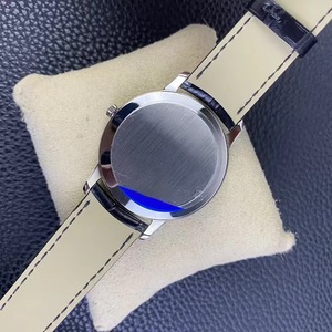 Montre de luxe pour homme, ultra-fine 8 mm, mouvement manuel, édition limitée personnalisée, boîtier en acier poli, cadran gris ardoise - Product Image 3