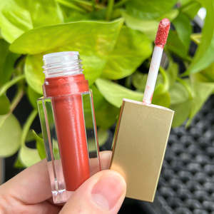 Tubo esmerilado dorado, suministros de cosméticos, venta al por mayor, etiqueta privada personalizada, brillo de labios, lápiz labial mate, lápiz labial líquido Rouge a Levre - Product Image 4