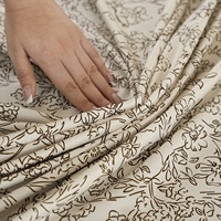 Nappe imprimée florale en lin et polyester doux de style naturel avec franges Couverture de table de fête de cuisine