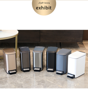 <span class=keywords><strong>Cubo</strong></span> de <span class=keywords><strong>Basura</strong></span> Metálico Estrecho de 6L Leasylife, <span class=keywords><strong>Cubo</strong></span> de <span class=keywords><strong>Basura</strong></span> Pequeño de Acero Inoxidable de <span class=keywords><strong>Doble</strong></span> Capa con Tapa - Product Image 1