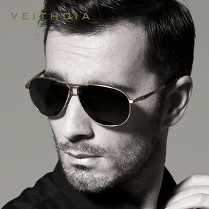 Veithdia Men's Polarized Sunglasses Metal <b>Frame</b> TAC Lens UV400 Driving Glasses - Product Image 4