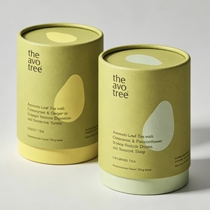 Biodegradable Kraft Paper <b>Round</b> <b>Gift</b> <b>Box</b> with Lid Custom Coffee & Food Packaging Canister Matt Lamination Options - Product Image 5