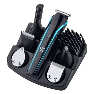 Kit de <span class=keywords><strong>tondeuse</strong></span> à cheveux multifonction 6 en 1 <span class=keywords><strong>Tondeuse</strong></span> à cheveux USB rechargeable <span class=keywords><strong>Tondeuse</strong></span> à barbe visage et corps - Product Image 1