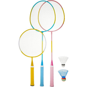 ชุดแบดมินตัน JIAHANG สำหรับพ่อแม่ลูก สนุกสุดมันส์ โครงสร้างเหล็กอัลลอยด์ ไม้แบดมินตัน<span class=keywords><strong>สาย</strong></span>ซอฟท์กัต ด้ามจับ PU พร้อมกระเป๋า สำหรับกีฬาครอบครัว - Product Image 2