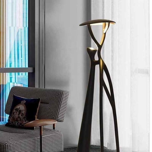 Large Creative Tree Branch Art LED Floor Lamp for Modern Bedroom and Living Room Luxury Sculpture Decorative Item