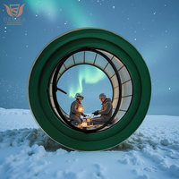 Ventana Circular Giratoria de 360 Grados con Marco de Aleación de Aluminio y Apertura Vertical para Diseño Arquitectónico de Hoteles Modernos