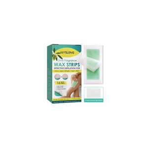 Set di Cera Depilatoria con Logo Personalizzato OEM, 16 <span class=keywords><strong>Strisce</strong></span> di Cera Profumate all'Oliva, 4 Cartine Umidificanti, Etichetta Privata - Product Image 1