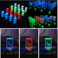 2024 Venta caliente Cristal transparente 3,0 USB Flash Stick 32G 64GB 128GB personalizado 3D logo crystol memoria USB memorias USB