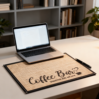 Tapis de table carré en lin super absorbant, antidérapant, accessoire de cuisine pour comptoir, machine à café, tapis en terre de diatomée
