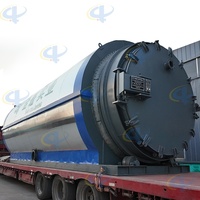 Usine de pyrolyse du caoutchouc : machine à transformer les pneus usagés en huile, 10 TPD, semi-continu, contrôle PLC, production d'huile combustible avec système de sécurité