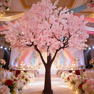 Nouveau best-seller : Arbre de <span class=keywords><strong>cerisier</strong></span> japonais Sakura personnalisé, fleurs de <span class=keywords><strong>cerisier</strong></span> roses artificielles, écologiques, en soie et plastique, pour mariage, remise de diplôme, décoration intérieure - Product Image 3