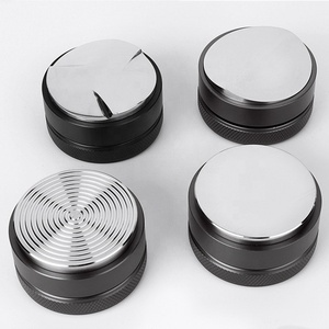 Customized Stainless Steel 51/53/58mm Barista Coffee Tamper Distributor 3/4 Leaves Round Tamper Espresso Coffee Tools - Product Image 3