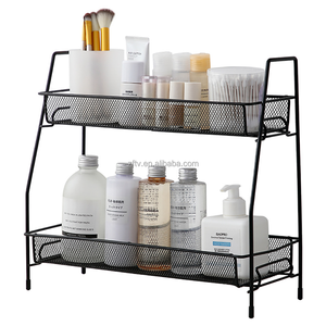 2 Tier Storage Basket,Under Sink Organizer Under Bathroom Sink Storage Organizer Bath Collection Baskets