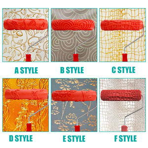 Pincel <span class=keywords><strong>de</strong></span> rodillo <span class=keywords><strong>de</strong></span> pintura <span class=keywords><strong>de</strong></span> goma suave con flores en relieve <span class=keywords><strong>de</strong></span> 7 pulgadas <span class=keywords><strong>para</strong></span> decoración <span class=keywords><strong>de</strong></span> bricolaje y paredes <span class=keywords><strong>para</strong></span> uso industrial - Product Image 6