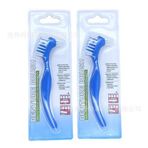 Cepillo para dentaduras postizas Dandis de doble cabezal con cerdas duras para limpiar dentaduras postizas y retenedores - Product Image 4