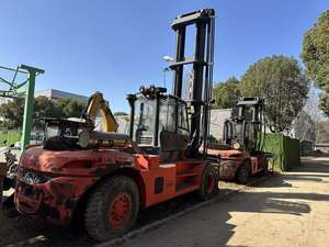 Chariot élévateur Linde H160 d'occasion, moteur diesel Perkins, capacité de 16 tonnes, pour manutention de matériaux. - Product Image 5