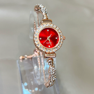 Nouvelle Arrivée 2025 – Montre à Quartz pour Femme avec Strass Colorés et Cadran Fin, Bracelet Ajustable à Positionnement Libre - Product Image 3