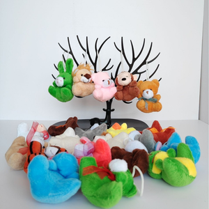 Hot Bán <span class=keywords><strong>Mini</strong></span> Động Vật Sang Trọng Đồ Chơi Thiết Lập <span class=keywords><strong>Mini</strong></span> Động Vật Keychain Ba Lô Mặt Dây Chuyền Nhỏ Thú Nhồi Bông Số Lượng Lớn - Product Image 3
