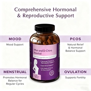 Cápsulas AURA Myo y D-Chiro Inositol con Ashwagandha y Vitamina D para la Salud Reproductiva Ovárica Hormonal de la Mujer - Product Image 5