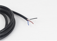 Kabel Daya USB Kustom QUANWEI M12 M16 2/3/4/5/6/7 Plug Male Konduktor Tembaga 6A Konektor DC Selubung PVC Tahan Tekanan 300V