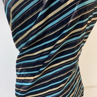 Tissu en Viscose de soie et coton à rayures en acétate métallique, Lurex Georgette, tissu en mousseline de soie froissé pour robe