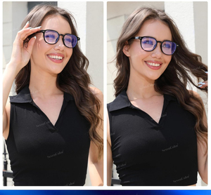 Gafas Fotocromáticas Unisex para Hombre, Anti Luz Azul, Duraderas, Ultraligeras, Rectangulares, con Bisagras de Resorte, 2 en 1 para Interiores y Exteriores - Product Image 6