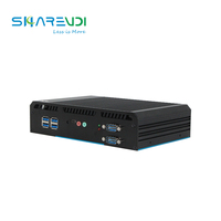 Nuevo Mini PC Industrial sin Ventilador X86, Core I3 8130U con 4 Puertos Seriales RS232, Pantalla Dual Completa, SSD para Windows 11