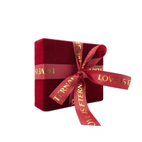 Boîte à bonbons de mariage en relief multicolore en velours de haute qualité boîte-cadeau d'anniversaire avec ruban pour produit en papier pour demoiselles d'honneur