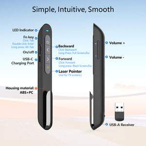 Télécommande de <span class=keywords><strong>présentation</strong></span> laser verte double mode 2,4 GHz et Bluetooth pour MacBook Type-C, iPad, Google Slides, Keynote, Clicker - Product Image 6