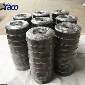 डबल लूप स्टेनलेस स्टील कन्वेयर सीढ़ी फ्लैट वायर मेष बेल्ट कन्वेयर - Product Image 4