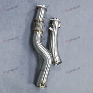 Custom Stainless Steel Downpipe Auto Diameter Reducing Exhaust Pipe for BMW M3M4 S58 3.0T One-piece Mandrel Bent - Product Image 3