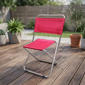 Silla Plegable Rectangular Minimalista de Acero Inoxidable, Ligera y Portátil para Viajes, Jardín, Camping, Senderismo y Taller - Product Image 3