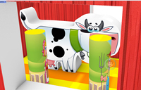 Parc d'attractions gonflable combiné Ferme - Aire de jeux gonflable Ferme à vendre