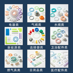 Joints toriques en silicone de qualité alimentaire, formes personnalisées, résistance aux hautes températures, étanchéité à l'eau, moulage par compression, ISO9001 - Product Image 2