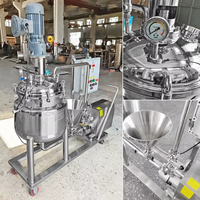 Émulsifiant sous vide à petite échelle Mayonnaise faisant la machine Réservoirs de mélange d'onguent avec pompe mélangeuse de circulation