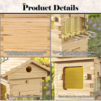 Équipement d'apiculture de boîte de ruche d'abeille de miel d'écoulement automatique